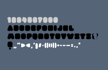 Counterless - abstract fonts - download free fonts